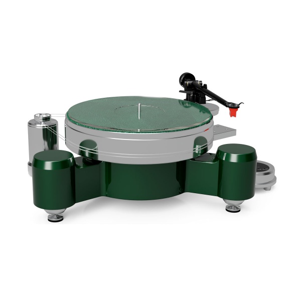 פטיפון הי אנד Acoustic Solid - Wood Round Green